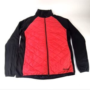 Marmot Women's Polartec  Fleece Light Puffer Quilted Hybrid pinkblack Jacket  M